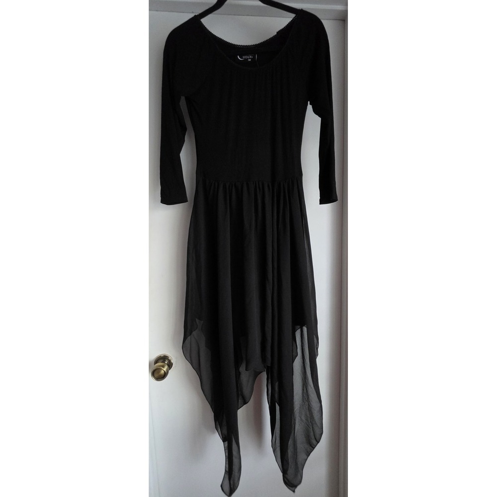 NWT Midnight Hour Black Gothic Maxi Dress - Size SM - Witchy Whimsigoth